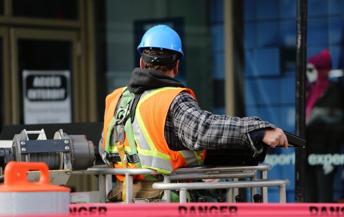 Construction Worker Looking Away